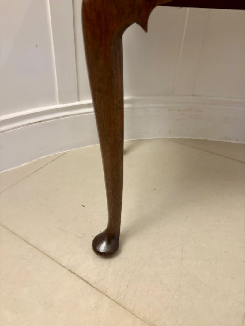 Quality Antique Victorian Georgian-Style Oak Lowboy/Table